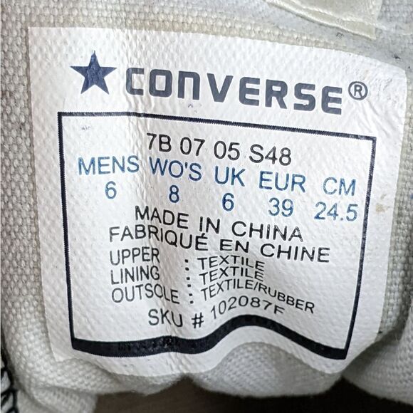 RARE!! Converse Mens Chuck Taylor (RED)ESIGN DESI(RED) Ox Canvas Skate Shoe - Picture 11 of 11
